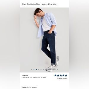 Old navy slim built flex size 50 x 32 new with tags